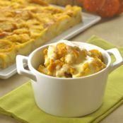 Pumpkin Bread Pudding With Gingered Crème Anglaise