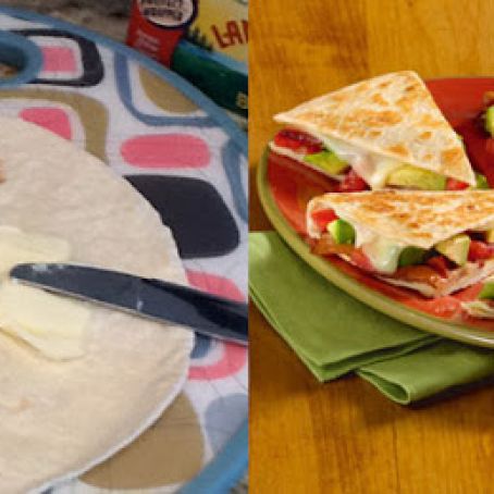 Bacon, Tomato, Avocado Quesadillas