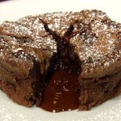 Chew:  Carla Hall's Chocolate Lava Cake
