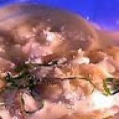 Corn Star Raviolis in Sweet Basil Cream Sauce