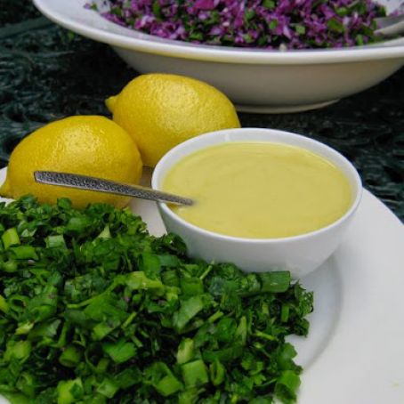 dressing - Zesty and Nutty Lemon Dressing, raw vegan