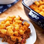 Tater Tot Sloppy Joe Casserole