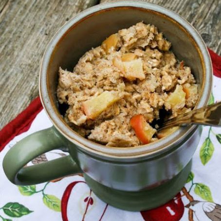 Apple Banana Baked Oatmeal in a Mug
