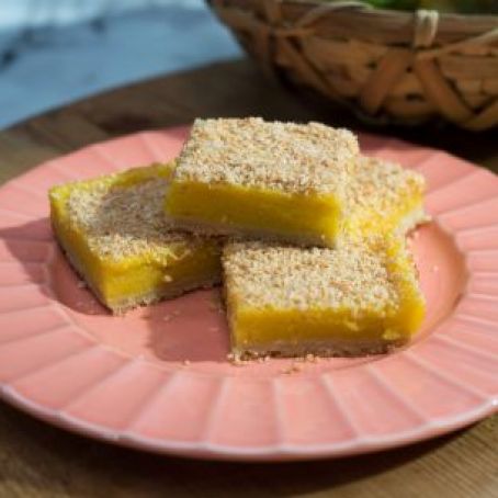 Toasted Coconut Mango Bars