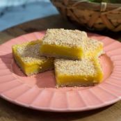 Toasted Coconut Mango Bars