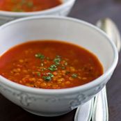 Tomato Soup with Lentils