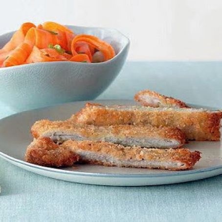 PORK  KATSU w/QUICK CARROT PICKLES