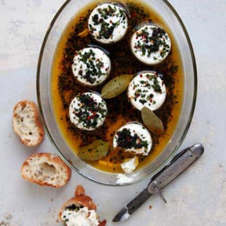 Olive Oil–Marinated Goat Cheese