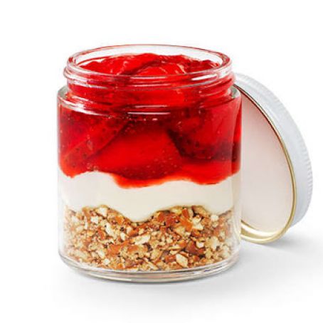 Mini Strawberry Pretzel Jars