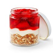 Mini Strawberry Pretzel Jars