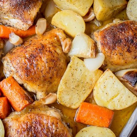 One Pan Chicken & Veggies