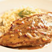 Pan-Roasted Chicken with Maple-Mustard Sauce