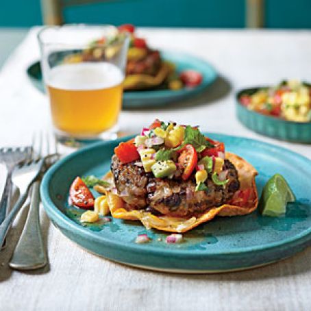 Black Bean Cakes with Avocado Corn Salsa