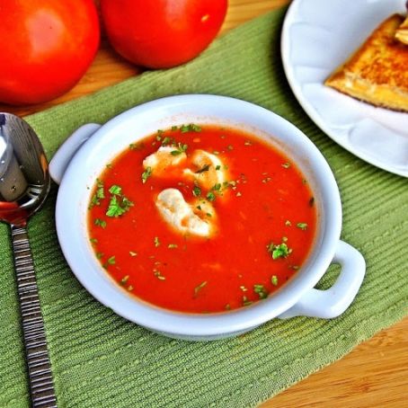 Dressed-up Tomato Soup