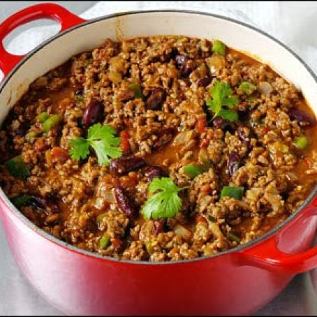 CHILI CON CARNE Y FRIJOLES ROJOS