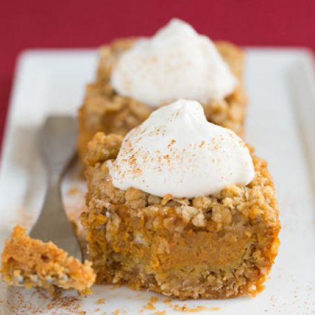 Pumpkin Pie Crumb Bars