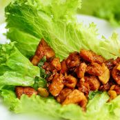Chicken Cashew Lettuce Wraps
