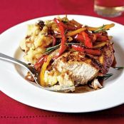 Roast Chicken with Balsamic Bell Peppers