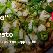 Socca Pizza w/Fresh Chickpea Pesto