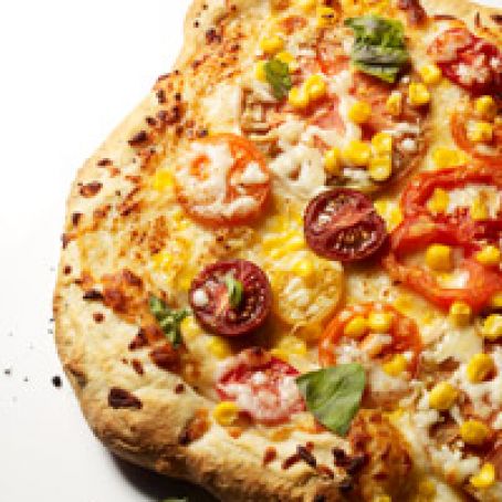 Rustic Tomato and Roasted Corn Pizza