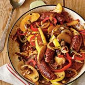 Pan-Roasted Sausages with Apples, Onions, and Sage