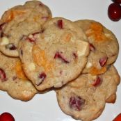 Mandarin Orange & Cranberry White Chocolate Cookies