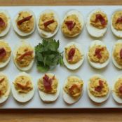 Country Ham Stuffed Eggs