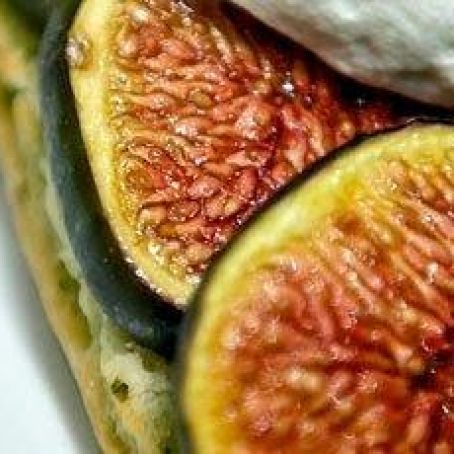 Roasted Figs on Herb Scones