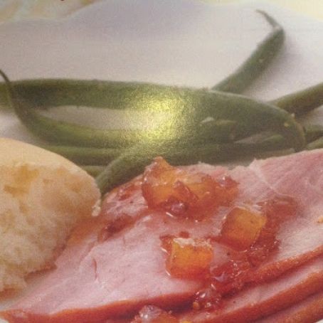 Honey Glazed Ham with Fresh Pineapple Chutney