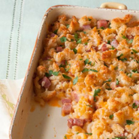Easy Pasta & Ham Bake