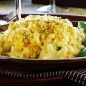 Four-Cheese Macaroni with Curry Crunch