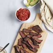 Skirt Steak Tacos with Spicy Sour Cream