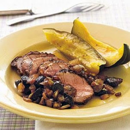 Pork Tenderloin with Balsamic Onion-Fig Relish Recipe