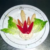 ESPARRAGOS CON MOUSSE DE ANCHOAS