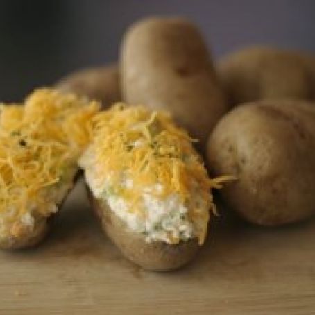Freezer Meal Broccoli & Cheese Twice Baked Potatoes