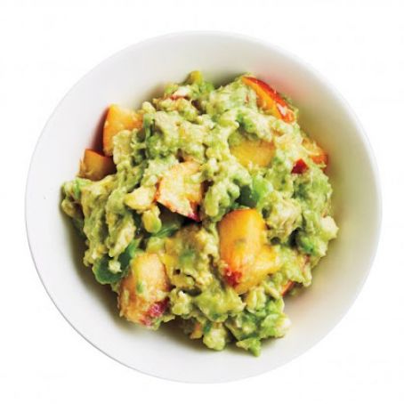 Peach and Avocado Guacamole