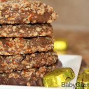 Pretzel Crusted Double Chocolate Caramel Cookies