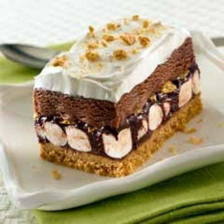 s'mores ice cream cake