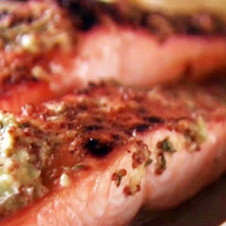 Salmon: Giada's Broiled Salmon with Herb Mustard Glaze