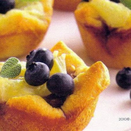 Appetizers (Blueberry,Walnut &Brie Tartlets)