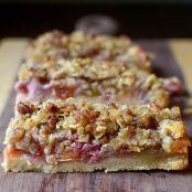Peach & Pecan Oat Crumble Bars