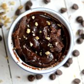 Dark Chocolate Pumpkin Cakes for One