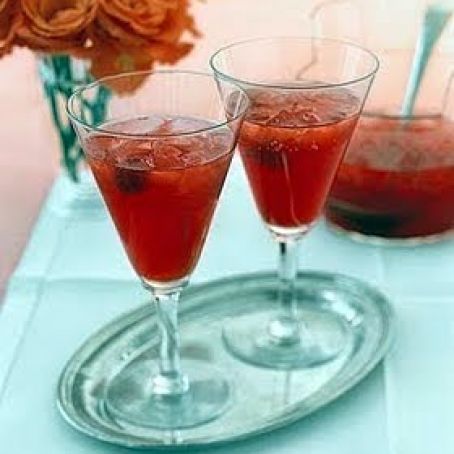 Strawberry Champagne Punch