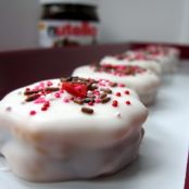 Candy Coated Peanut Butter Nutella Ritz Cookies