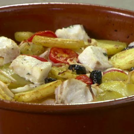 Claypot Fish and Potatoes