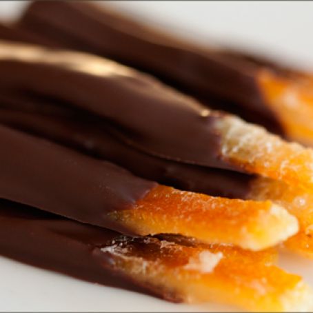 Chocolate Dipped Candied Orange Peel