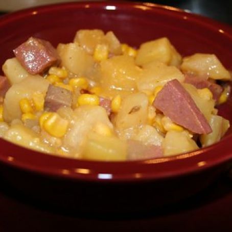 Ham, Corn and Potato (Slow Cooker)