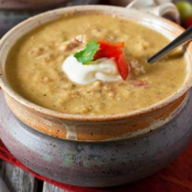 GREEN TOMATO SOUP WITH BLACK FOREST HAM