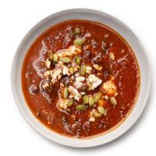 Black Bean Soup with Roasted Poblano Chiles