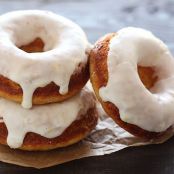Baked Doughnuts with Lemon Glaze